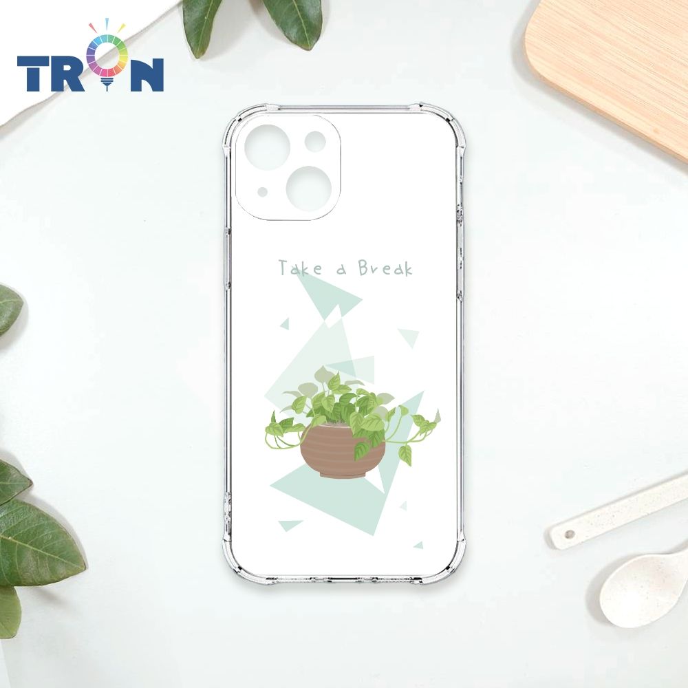  TRON IPhone 14 清新文青風格盆栽 四角防摔殼 手機殼