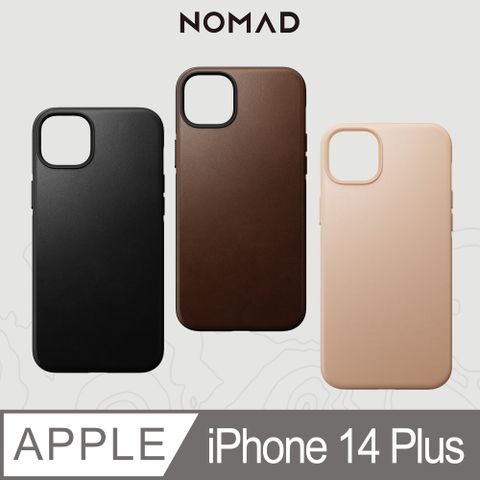 【支援MagSafe無線充電】美國NOMAD 嚴選Classic皮革保護殼iPhone 14 Plus (6.7")➟百年工藝、經典傳奇