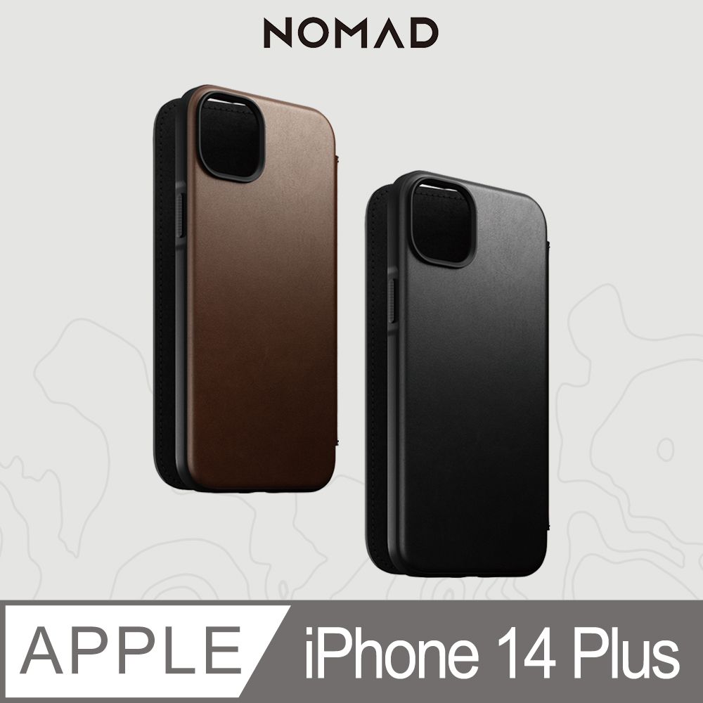 NOMAD 美國 嚴選Classic皮革保護套-iPhone 14 Plus (6.7)