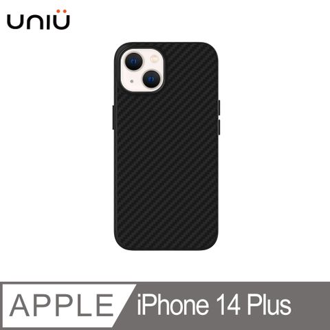 【UNIU】iPhone 14 Plus | CUERO 碳纖維皮革保護殼MagSafe