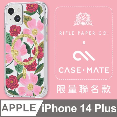 Case-Mate iPhone 14 Plus 環保抗菌防摔殼MagSafe版 - 玫瑰花園