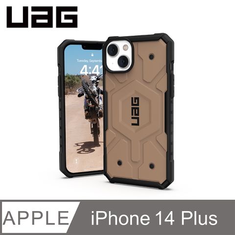 UAG iPhone 14 Plus MagSafe 耐衝擊保護殼-沙