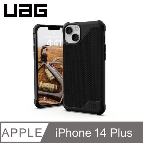 UAG iPhone 14 Plus MagSafe 耐衝擊保護殼-軍用黑