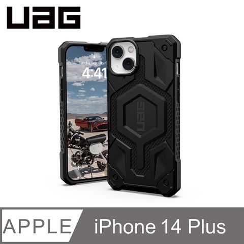 UAG iPhone 14 Plus MagSafe 頂級(特仕)版耐衝擊保護殼-軍用黑