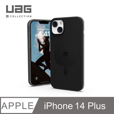 UAG [U] iPhone 14 Plus MagSafe 耐衝擊保護殼-黑