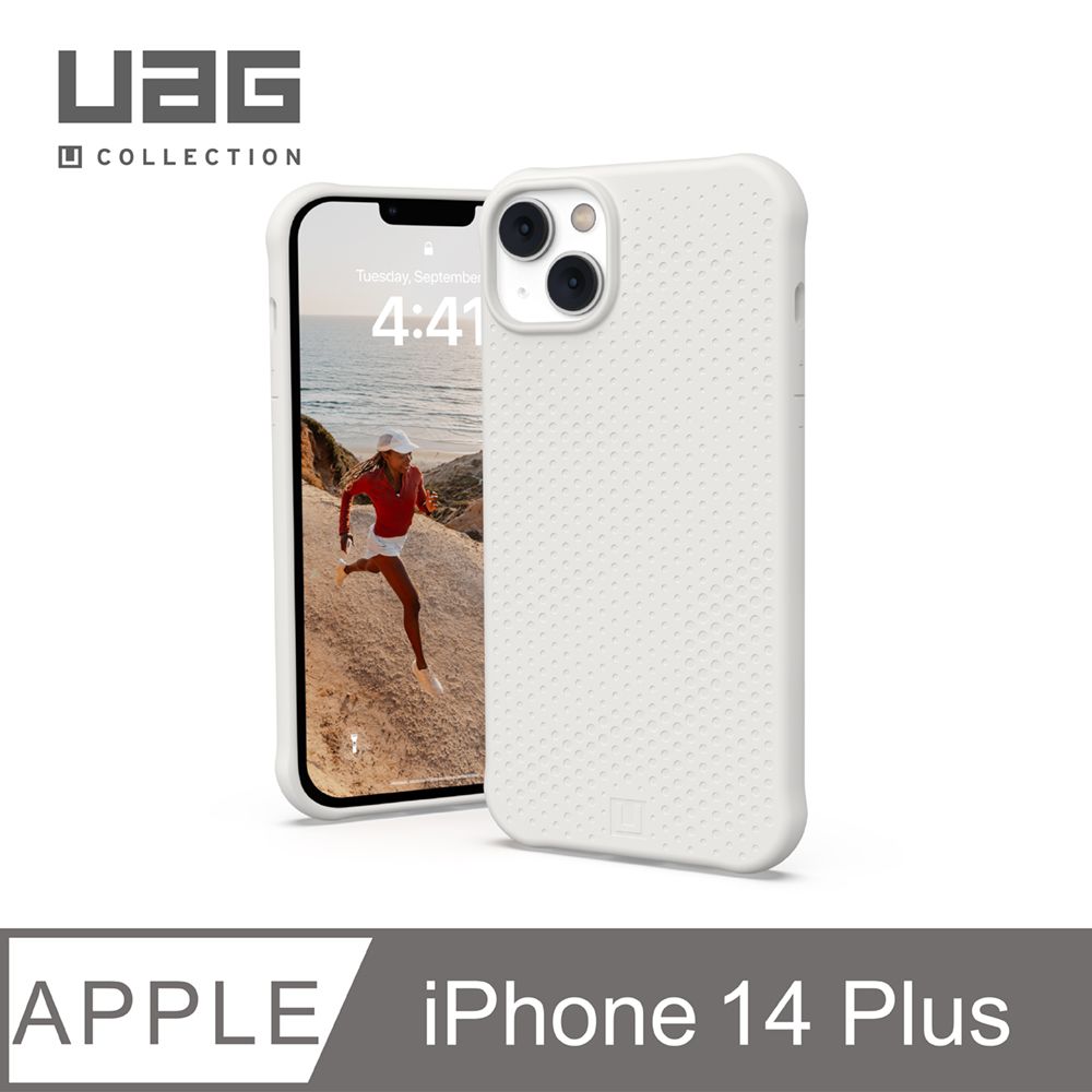 UAG [U] iPhone 14 Plus MagSafe 耐衝擊矽膠保護殼-白