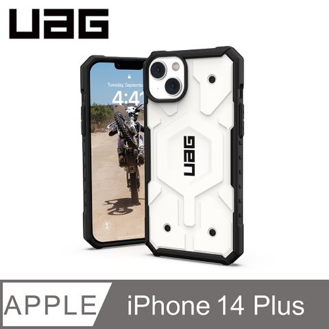 UAG iPhone 14 Plus MagSafe 耐衝擊保護殼-白