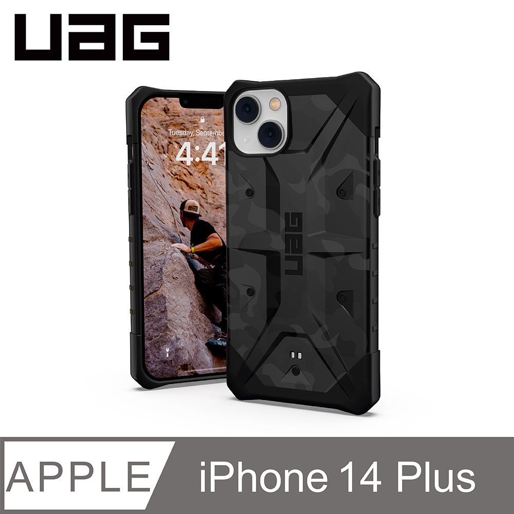 UAG  iPhone 14 Plus 耐衝擊保護殼-迷彩黑