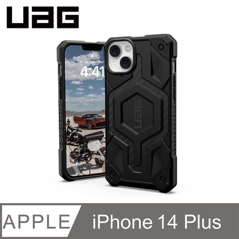 UAG iPhone 14 Plus MagSafe 頂級版耐衝擊保護殼-碳黑