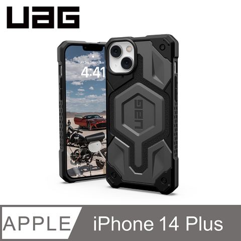 UAG iPhone 14 Plus MagSafe 頂級版耐衝擊保護殼-灰