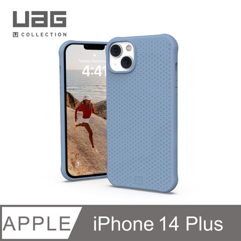 UAG [U] iPhone 14 PlusMagSafe 耐衝擊矽膠保護殼-藍