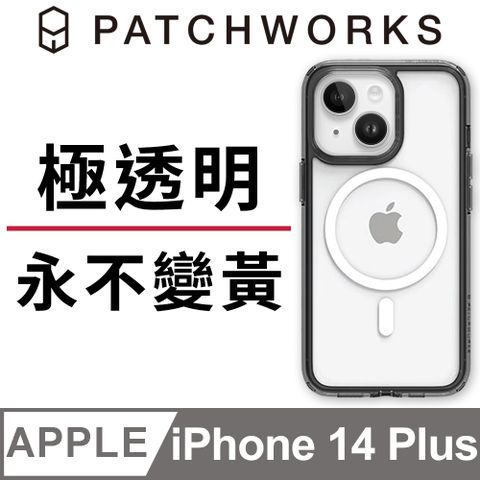 Patchworks 美國  佩奇沃克 iPhone 14 Plus Lumina 流明光影抗衝擊保護殼MagSafe版 - 極透黑