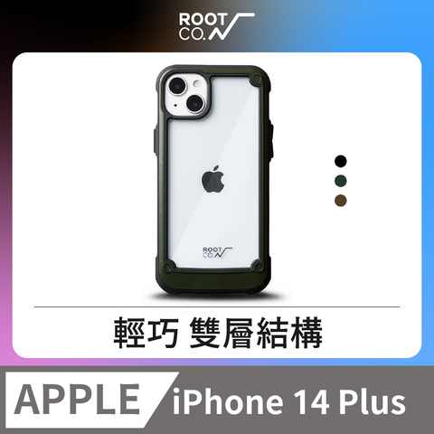 ROOT CO. 日本  iPhone 14 Plus 透明背板防摔手機殼 - 共三色