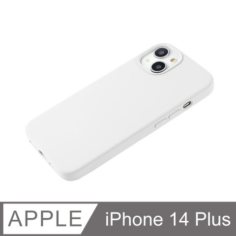 【經典液態殼 I 春櫻系列】iPhone 14 Plus 手機殼 i14 Plus 保護殼 矽膠殼 軟殼 (白)