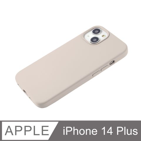 【經典液態殼 I 莊園系列】iPhone 14 Plus 手機殼 i14 Plus 保護殼 矽膠殼 軟殼 (岩石灰)