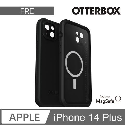 OTTERBOX LifeProof iPhone 14 Plus 全方位防水/雪/震/泥 保護殼-Fre(黑) 支援MagSafe