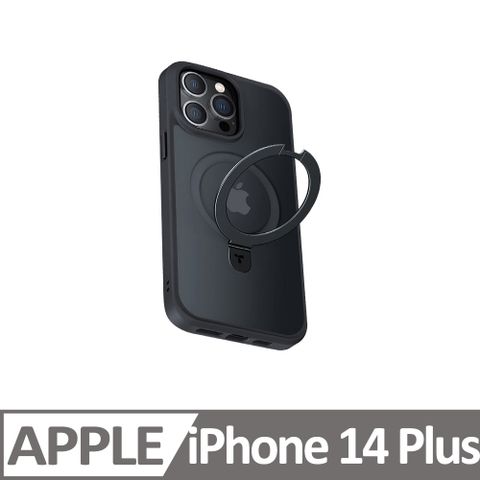 TORRAS UPRO Ostand MagSafe支架防摔手機殼 for iPhone 14 Plus-霧面黑