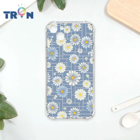 TRON IPhone 14 PLUS 方格小雛菊系列 四角防摔殼 手機殼