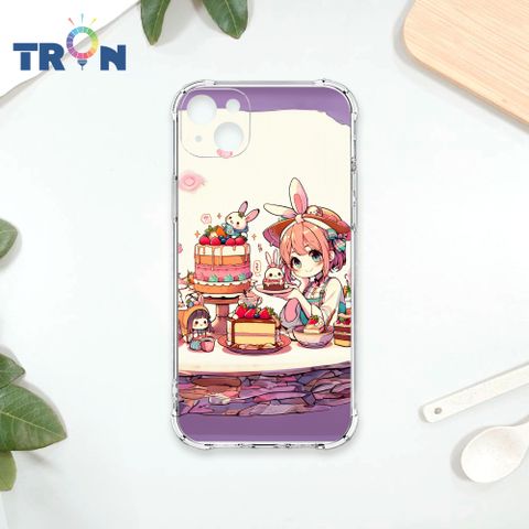 TRON IPhone 14 PLUS 兔子蛋糕女孩 四角防摔殼 手機殼