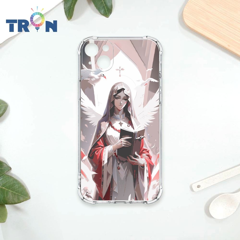  TRON IPhone 14 PLUS 聖母水彩 四角防摔殼 手機殼