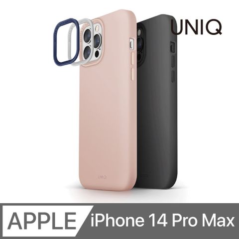UNIQ LinoHue 液態矽膠雙色鏡頭防摔手機殼 支援Magclick iPhone 14 Pro Max (6.7 吋)