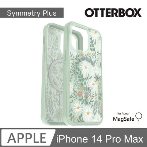 OtterBox iPhone 14 Pro Max Symmetry Plus 炫彩幾何⁺保護殼-星語草綠 (支援MagSafe)