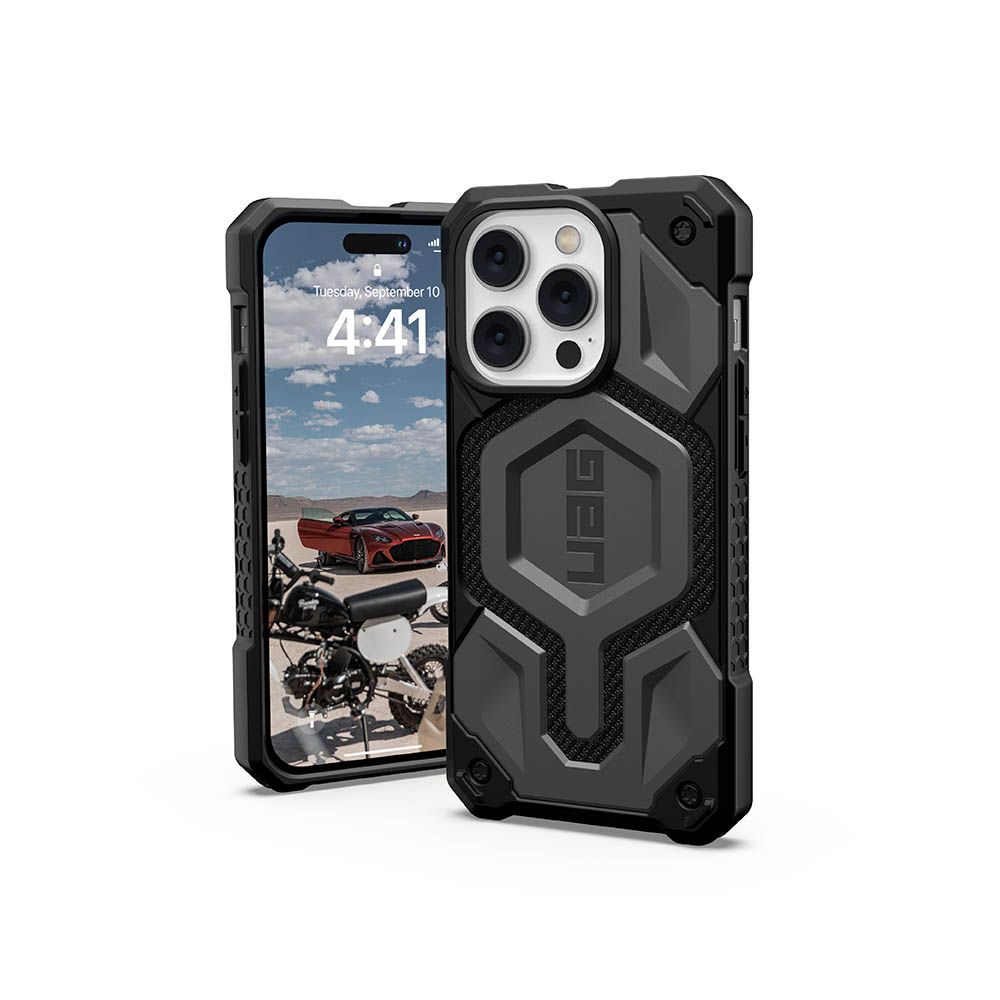 UAG  iPhone 14 Pro Max MagSafe 頂級(特仕)版耐衝擊保護殼-軍用灰