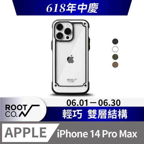 日本 ROOT CO. iPhone 14 Pro Max 透明背板防摔手機殼 - 共四色