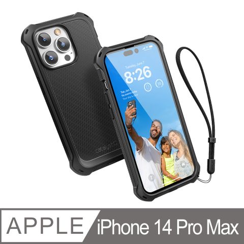 CATALYST iPhone14 Pro Max (6.7吋) MagSafe 防滑防摔保護殼 ●黑QI無線充電獲2016年美國消費性電子展創新獎