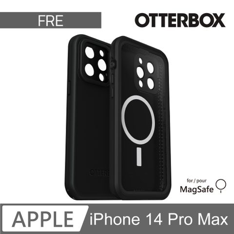 OTTERBOX LifeProof iPhone 14 Pro Max 全方位防水/雪/震/泥 保護殼-Fre(黑) 支援MagSafe