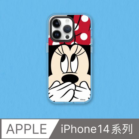 【犀牛盾】iPhone 14系列Clear透明防摔手機殼∣迪士尼-米奇系列-米妮摀嘴