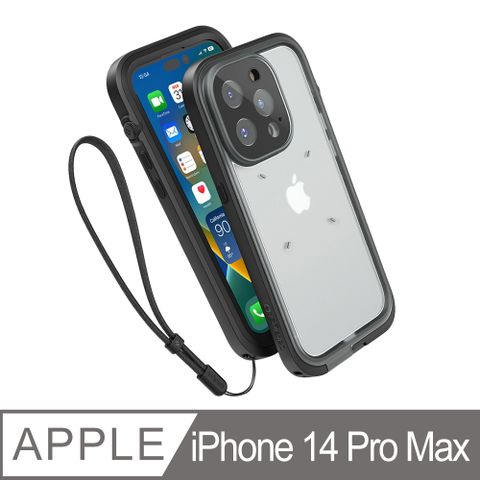 catalyst iPhone14 Pro Max(3顆鏡頭) 6.7吋專用 IP68防水軍規防震防泥超強保護殼 ●黑獲2016年美國消費性電子展創新獎專利音量切換旋轉鈕帶著iPhone上山下海