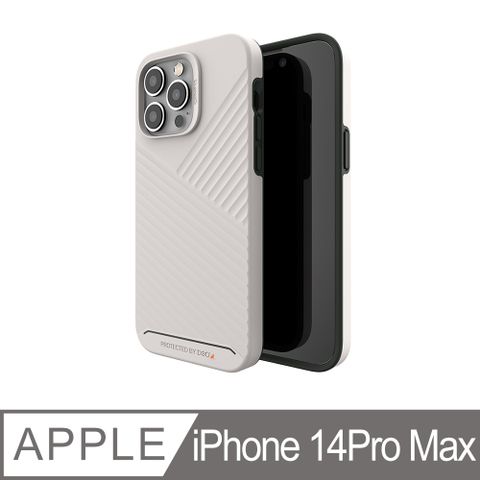 gear4 iPhone 14 Pro Max 6.7吋 D3O 迪納利磁吸款-抗菌頂級軍規(5米)防摔保護殼-灰色