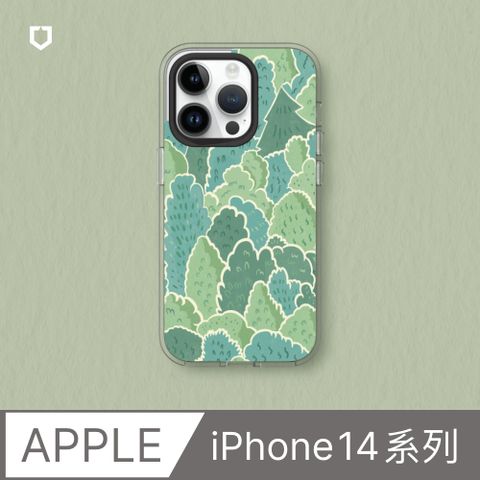 【犀牛盾】iPhone 14系列Clear透明防摔手機殼∣獨家設計-靜謐森林