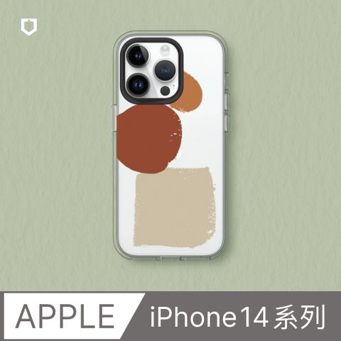 【犀牛盾】iPhone 14系列Clear透明防摔手機殼∣獨家設計-溫柔紅韻