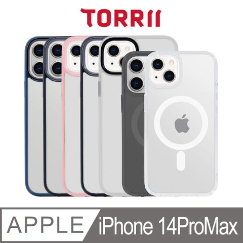 支援MagSafe 無線充電【 Torero】手機殼 繽紛款-iPhone 14 Pro Max (棕/黑/藍)