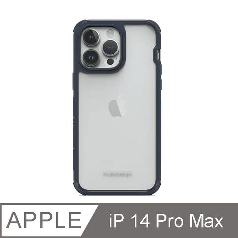 PureGear 普格爾 DUALTEK坦克透明保護殼 iPhone 14 Pro Max 海軍藍