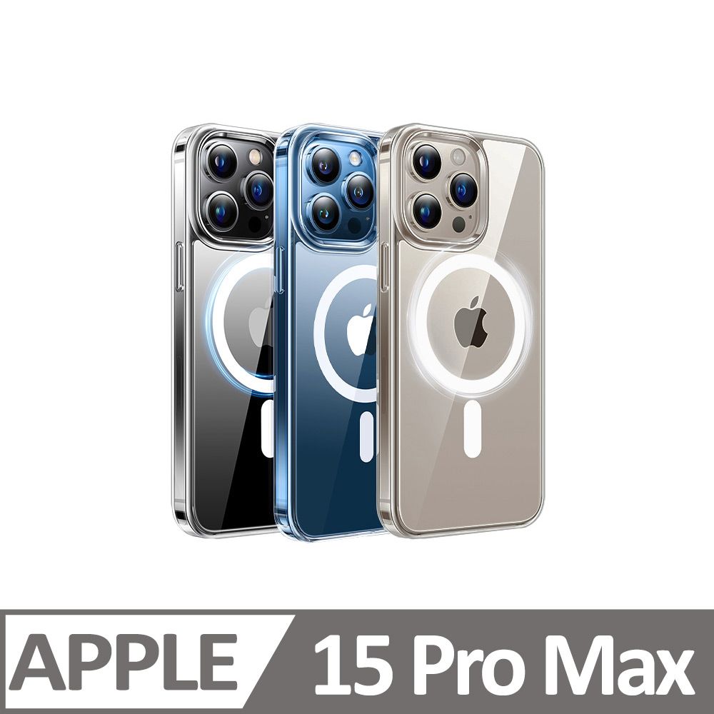 TORRAS 圖拉斯 Diamond-Mag 抗黃化MagSafe防摔手機殼 for iPhone 15 Pro Max