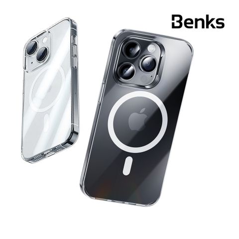 Benks iPhone 14/Pro/Plus/Pro Max 冰晶精透磁吸保護手機殼(支援MagSafe 防摔透明殼 防護殼 耐摔殼)