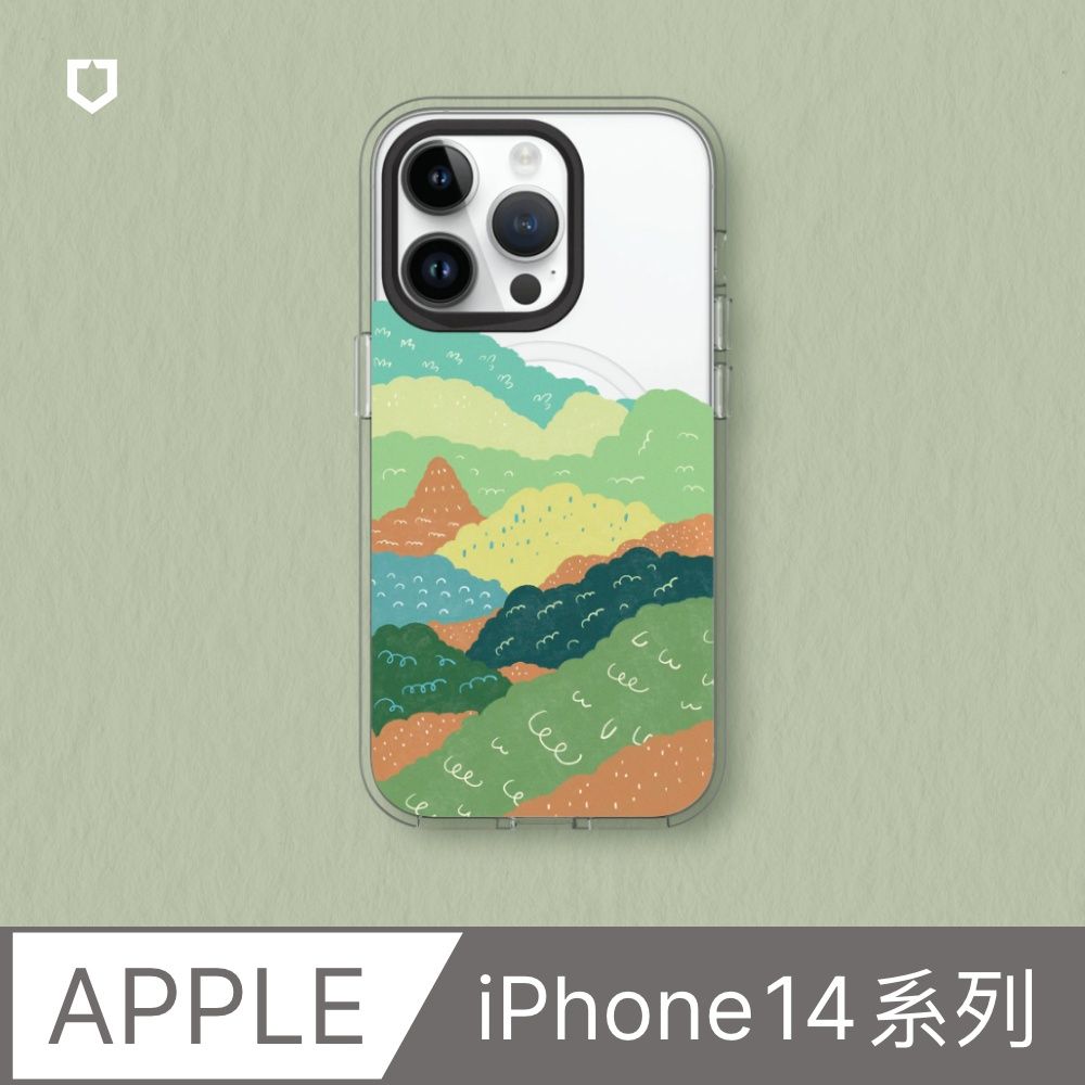 RHINOSHIELD 犀牛盾 iPhone 14系列Clear(MagSafe兼容)透明防摔手機殼獨家設計-暖意森林