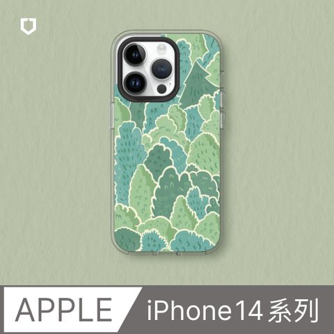 RHINOSHIELD 犀牛盾 iPhone 14系列Clear(MagSafe兼容)透明防摔手機殼獨家設計-靜謐森林