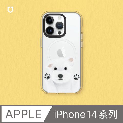 RHINOSHIELD 犀牛盾 iPhone 14系列Clear(MagSafe兼容)透明防摔手機殼獨家設計-我要抱抱