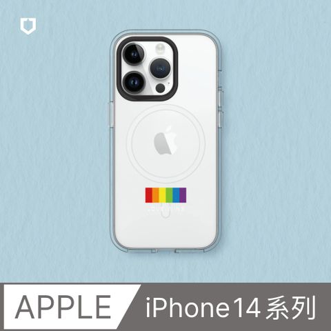 RHINOSHIELD 犀牛盾 iPhone 14系列Clear(MagSafe兼容)透明防摔手機殼獨家設計-Love wins-Not alone