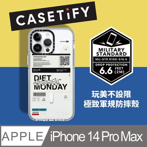 Casetify iPhone 14 Pro Max 磁吸耐衝擊透明-明天的事