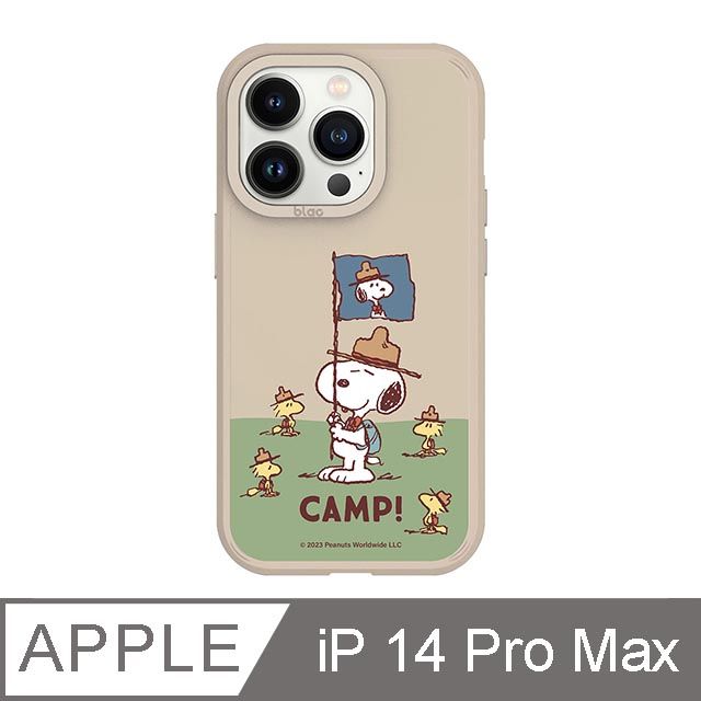 TOYSELECT 拓伊生活 iPhone 14 Pro Max 6.7吋 SNOOPY史努比 CAMP峽谷強悍MagSafe iPhone手機殼