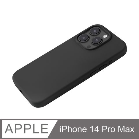 【經典液態殼l城市系列】iPhone 14 Pro Max 手機殼 i14 Pro Max 保護殼 矽膠殼 軟殼 (黑)