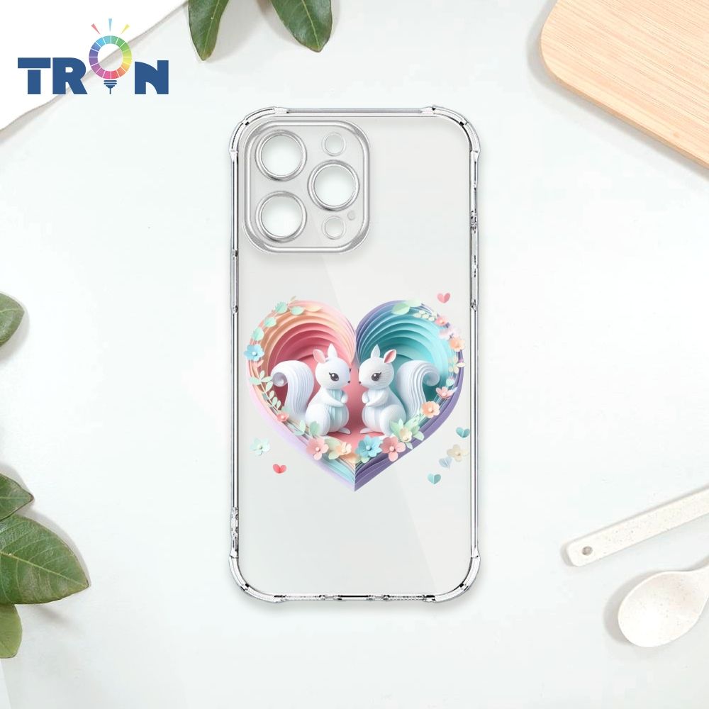  TRON IPhone 14 PRO MAX 可愛紙雕松鼠 四角防摔殼 手機殼