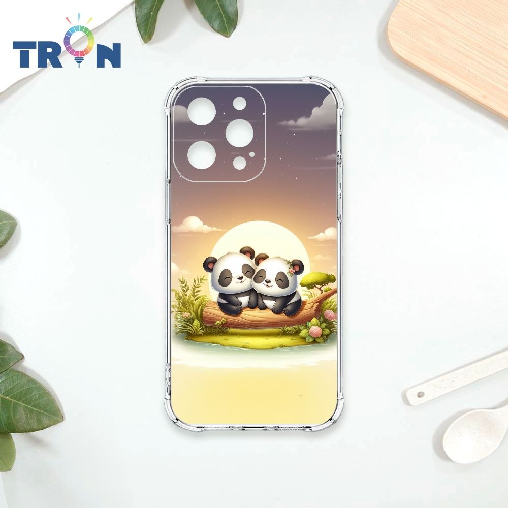  TRON IPhone 14 PRO MAX 可愛萌熊貓 四角防摔殼 手機殼