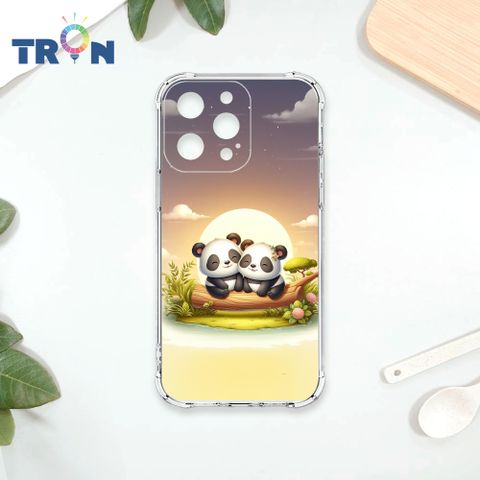 TRON IPhone 14 PRO MAX 可愛萌熊貓 四角防摔殼 手機殼