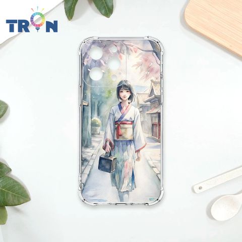 TRON IPhone 14 PRO MAX 水彩少女 四角防摔殼 手機殼